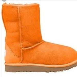 RARE Orange Ugg Boots Size 7 Great Condition